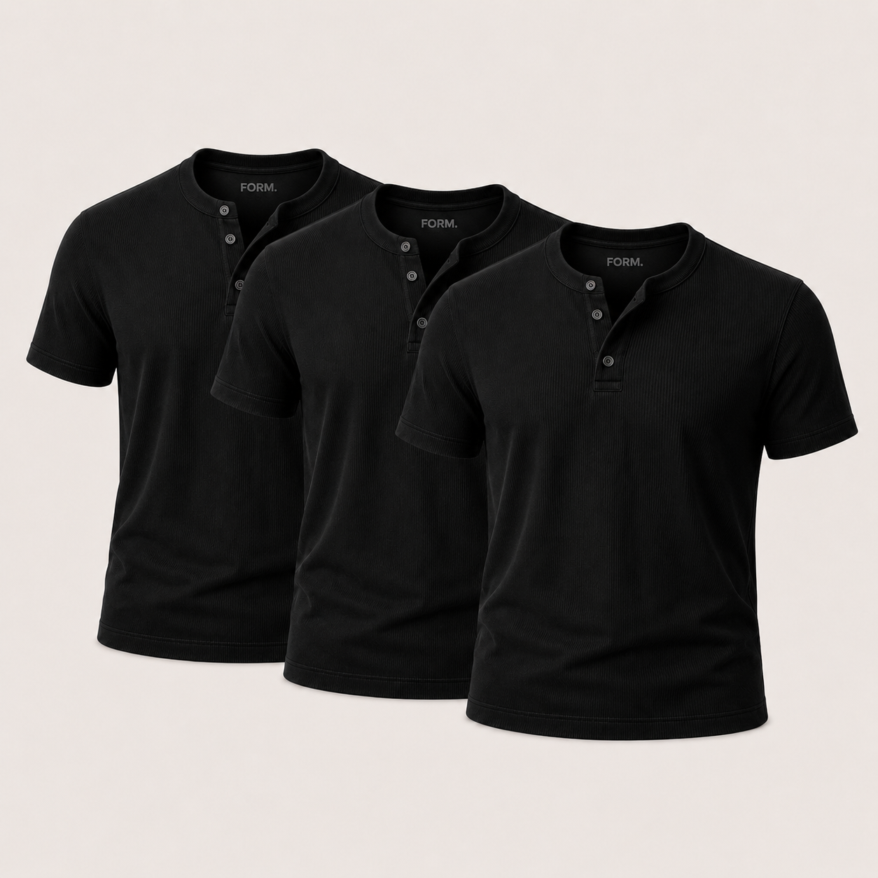 Henley FORM. — Pack Trio Noir